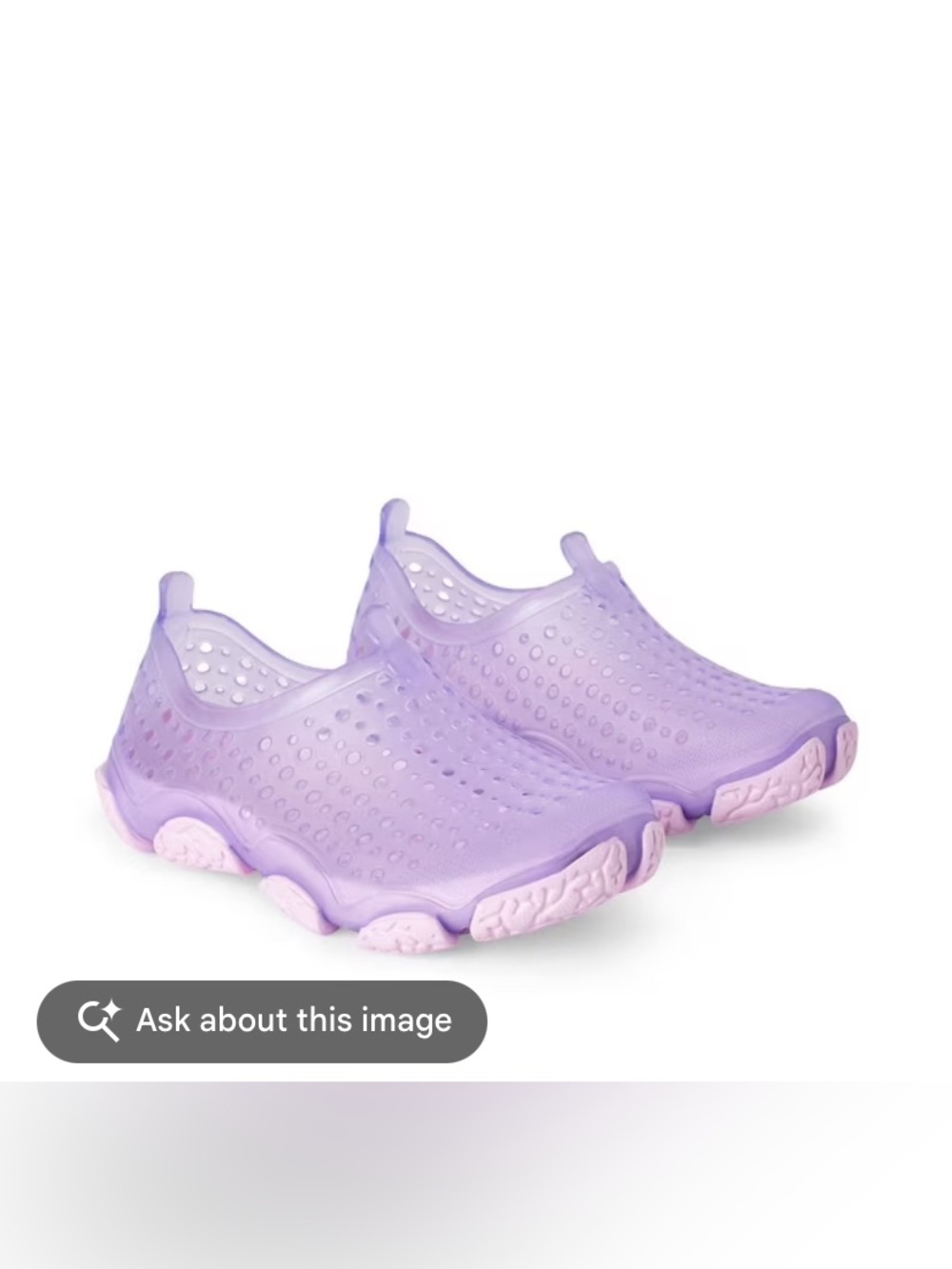 George Toddler Girls Jelly Water Shoes - Purple & Pink - Size 7/8 EUC